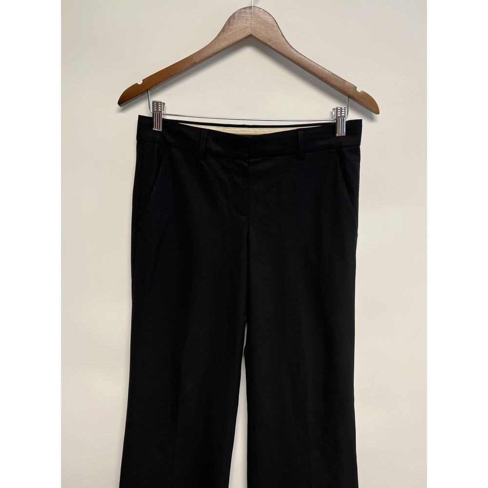 Theory Emery Tailor Womens Trousers Wide Leg Pants Sz 2 Wool Blend Preppy - Picture 2 of 13